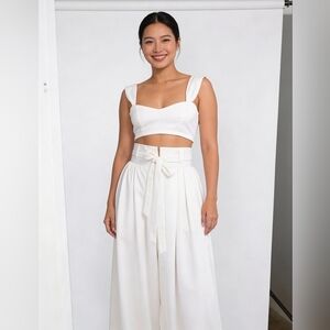 Co ord | Two piece set | Crop top and trousers pants | Matching set